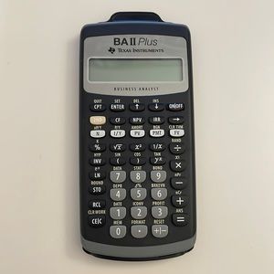 Texas Instruments BA II Plus calculator